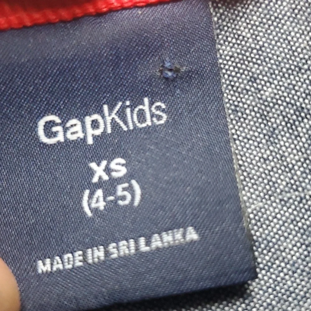 Gap Kids Poplin Longsleeve Button-Up Top-XS 4-5